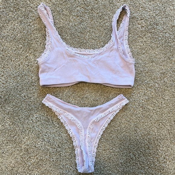 (sold) skims pointelle matching set - Picture 2 of 5